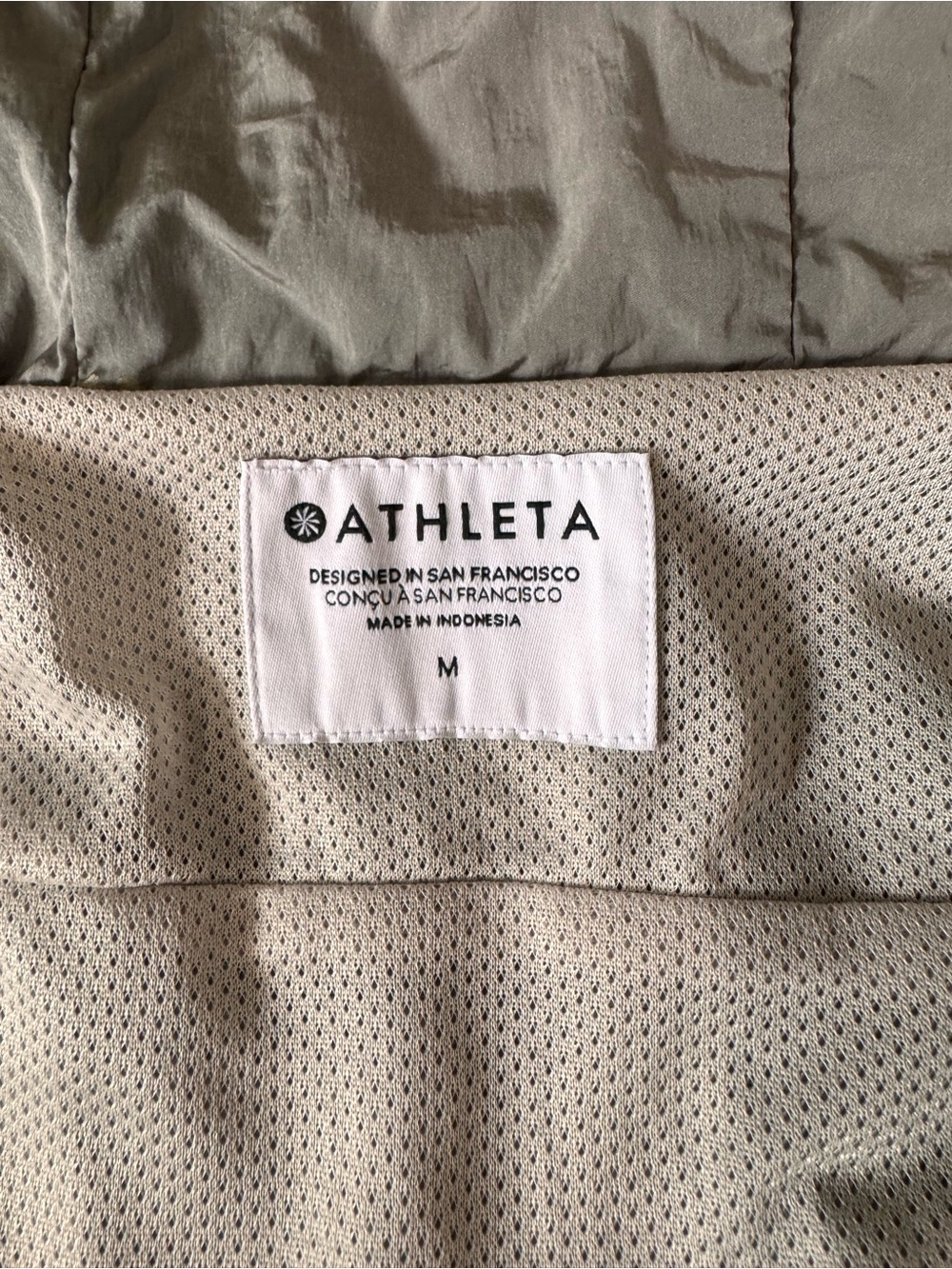Athleta Day Drift Jacket Abalone Sheen M NWT Cropped Water Repellent - Picture 6 of 14